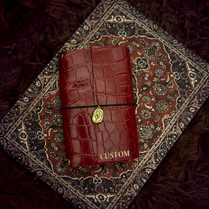 Crocodile Texture PU Leather Notebook Hardcover Slipcase Sleeve A5 Custom Logo