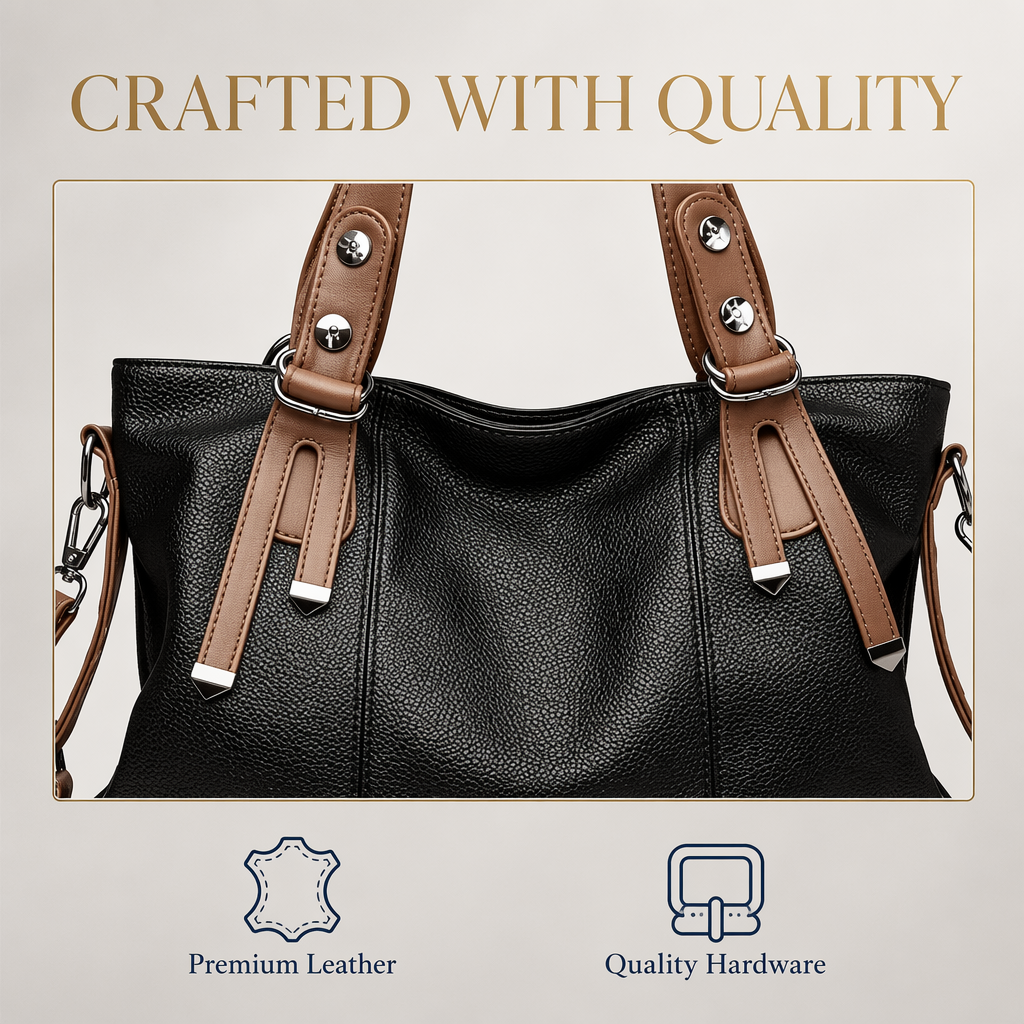 Women's Large Pebbled Leather Tote Bag Top Handle Shoulder Handbag Dual Strap Crossbody Purse Wholesale Custom Logo