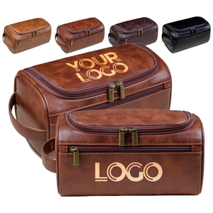 Retro Travel Makeup Bag PU Leather