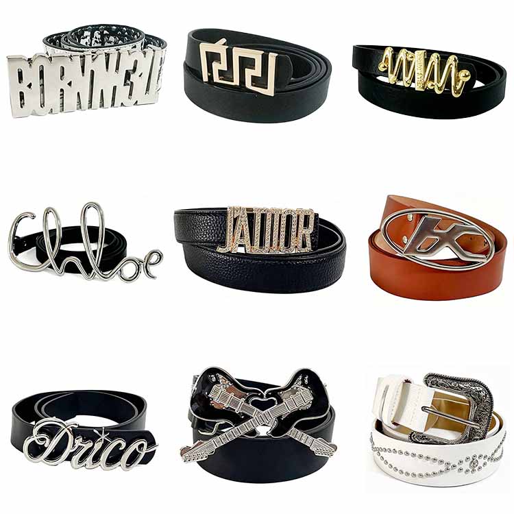 Classics Leather Belt Strap Split Leather Custom Snap on Button Without Buckle 3.8 Width Men Leather Belts Strap
