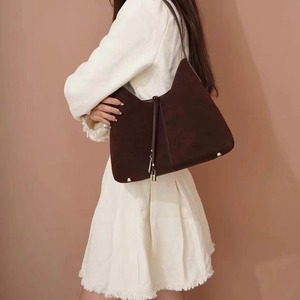 Frosted Large Tote Cowhide Leather Sling Shoulder Bag