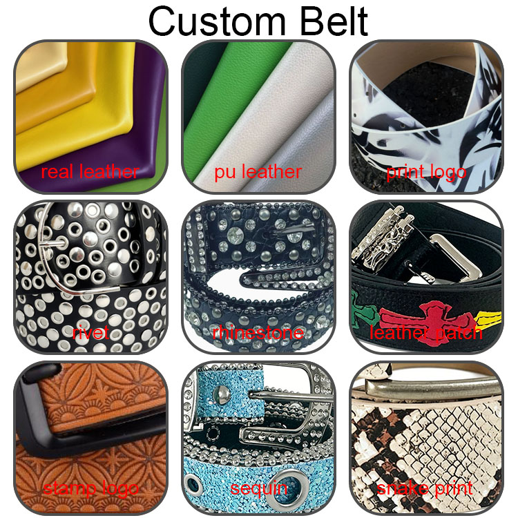 Classics Leather Belt Strap Split Leather Custom Snap on Button Without Buckle 3.8 Width Men Leather Belts Strap