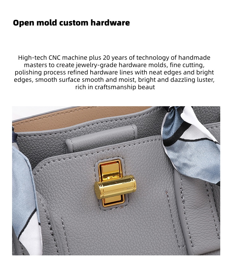 Wholesale Women's Genuine Leather Handbags Private Label Classic Luxury Square Tote Crossbody Bags Fashionable Yalumai 3L+
