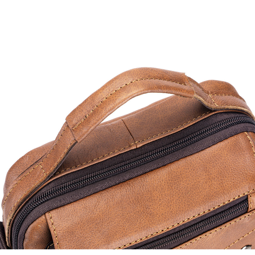 Wholesale First Layer Cowhide Retro Trend Shoulder Bag Men's Large Capacity Hand Genuine Leather Crossbody Bag