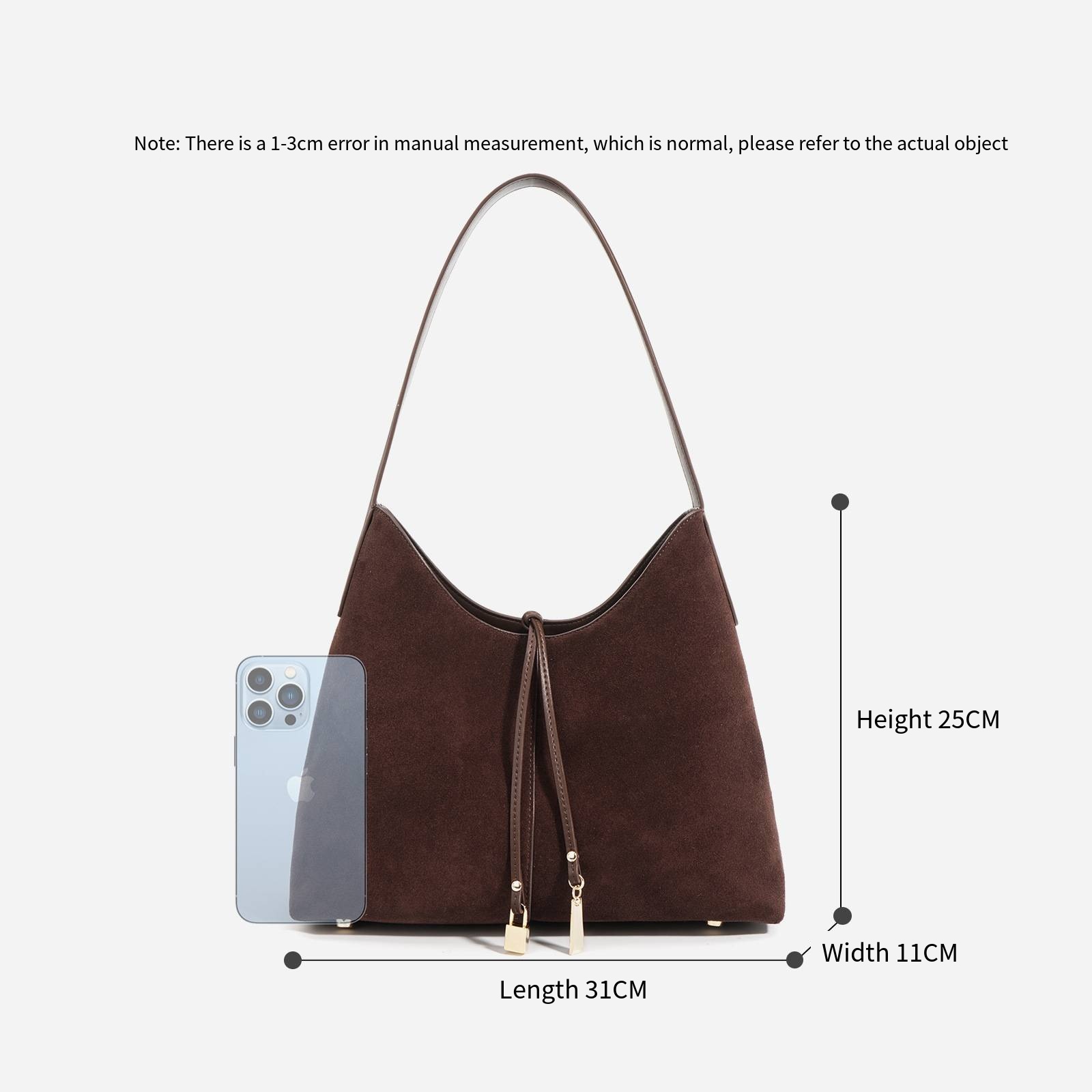 Autumn Winter Private Label Frosted Large Tote Bags Cowhide Leather Sling Shoulder Women's Bags