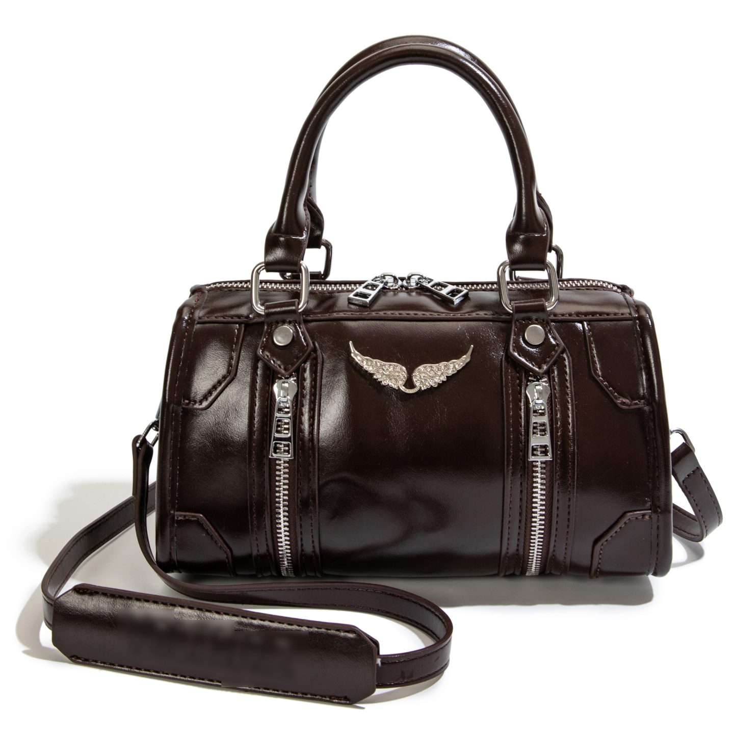 Cross-border Bestseller Womens Large-capacity PU Zipper Closure Casual Chic Shoulder/crossbody Bag European-American Bag