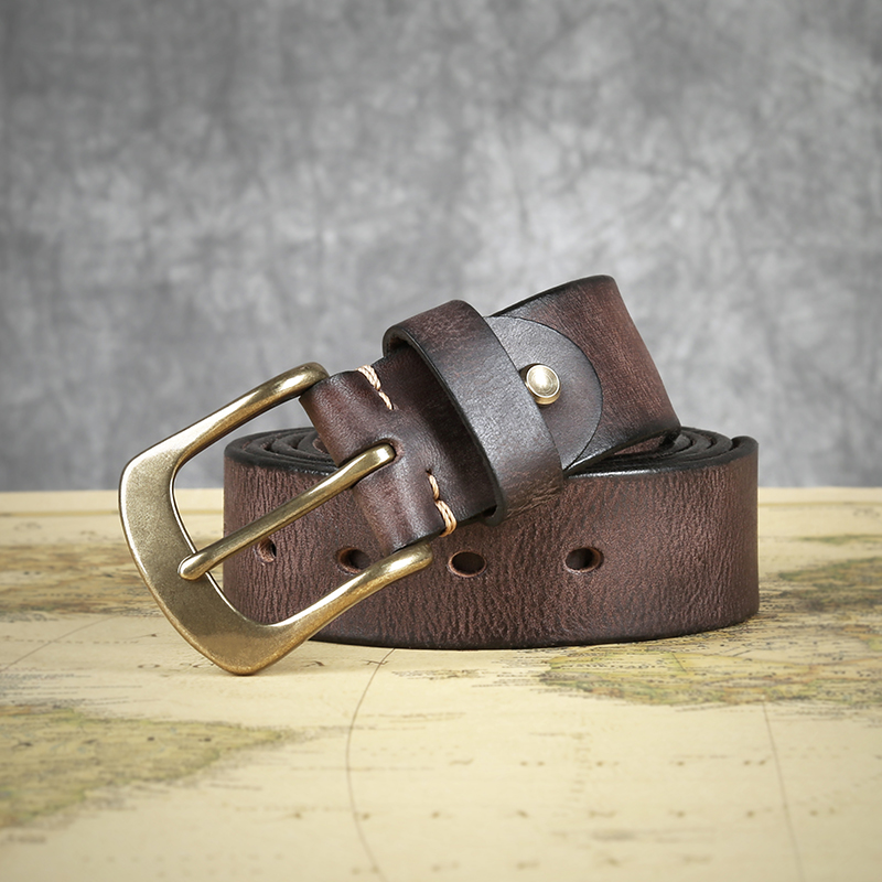Mens Designer Men's Genuine Leather Casual Custom Unisex Cowhide Belt Leather Belts for Men Genuine