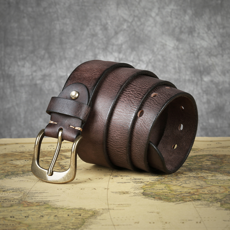 Mens Designer Men's Genuine Leather Casual Custom Unisex Cowhide Belt Leather Belts for Men Genuine