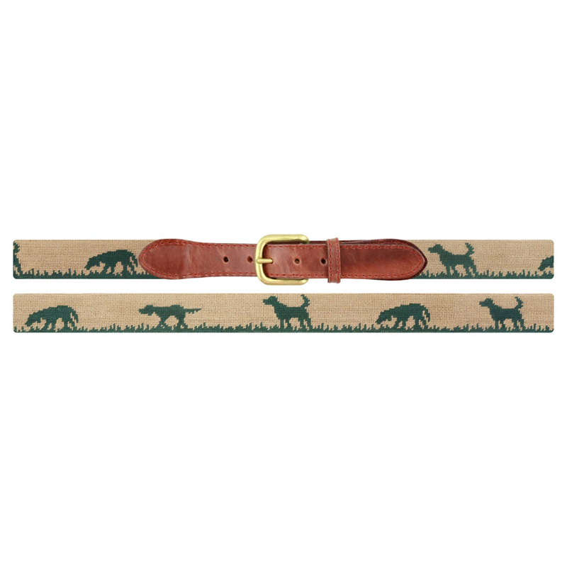 Custom Mens Needlepoint Belt with Solid Brass Buckle for Luxury Hand - Stitched Cowhide Small Leather Manufacture Wedding Gift