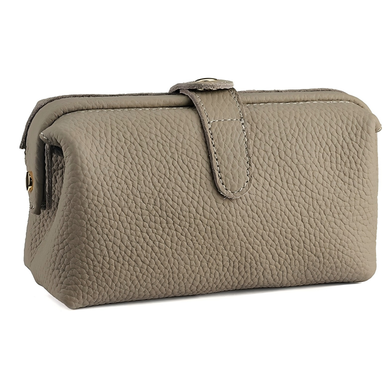 Custom Logo Travel Genuine Leather Makeup and Cosmetic Pouch with Zipper Large Capacity Toiletries Storage Bag for Women