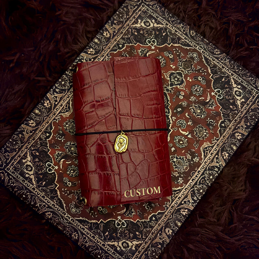 Crocodile Texture PU Leather Notebook Hardcover Slipcase Sleeve A5 Custom Logo Business Journal Luxury Diary Planner