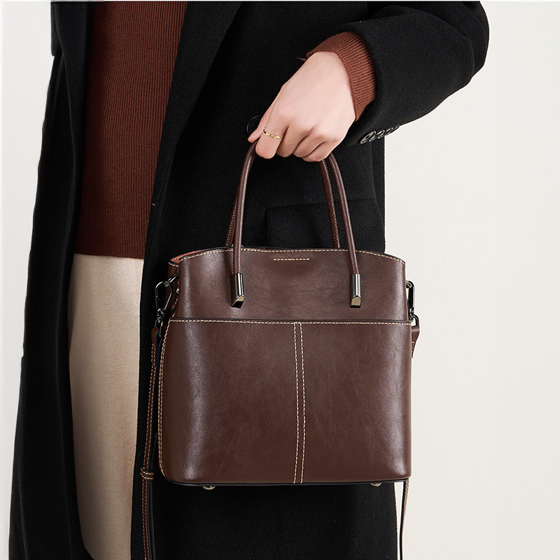 2026 New Fashion Trend Elegant New Fashion Women's Genuine Leather Handbag Ladies Wholesale Large Wallet Shoulder Crossbody Bag