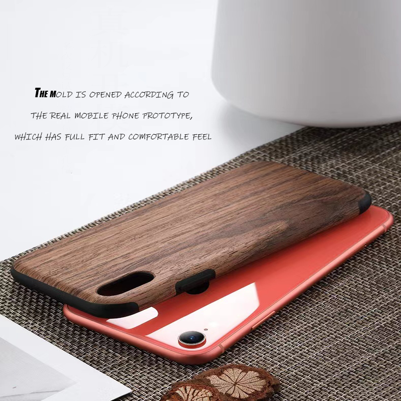 2022 New the North Face Wholesale Blank Wooden Quicksand Genuine Cow Leather Mobile Phone Case