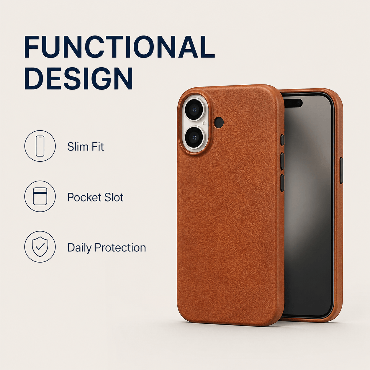 Custom Logo Luxury Genuine Leather Mobile Phone Case Shockproof Magnetic Cover for All Smartphones Wholesale