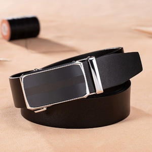 Premium Full Grain Cowhide Leather Ratchet Belt for Men Solid Brass Auto-Lock