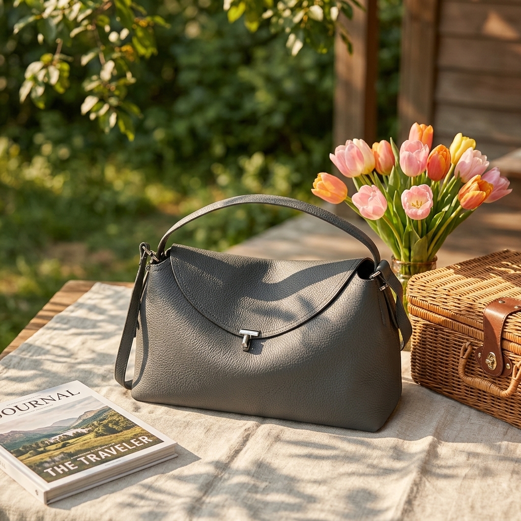 Wholesale Factory Price High Quality Genuine Leather Women's Luxury Designer Togo Handbag Custom Private Label Expandable